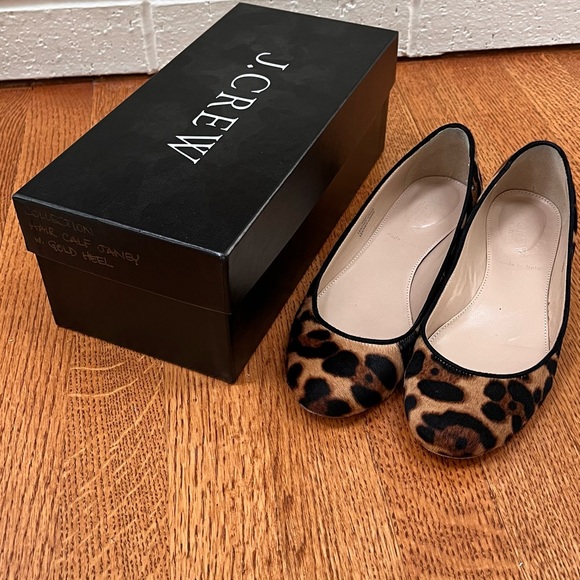 JCrew Collection Calf Hair Janey Ballet Flat in leopard, 5H - Picture 11 of 16